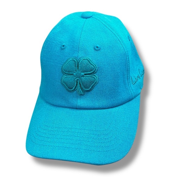 Black Clover Golf Hat Adjustable TOP Golf Embroidery Live Lucky Aqua Blue Unisex - Picture 1 of 11
